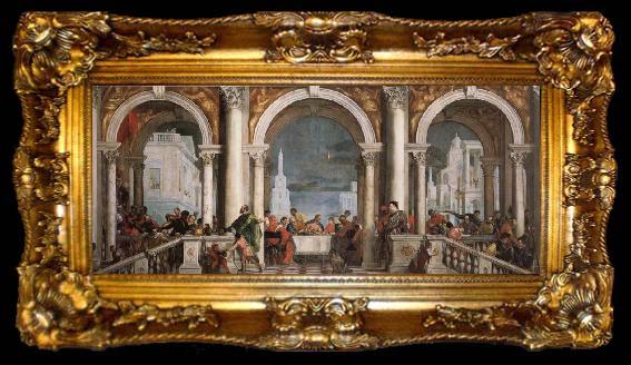 framed  Paolo Veronese Feast in the House of Levi, ta009-2